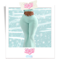 Load image into Gallery viewer, 𝒊𝒄𝒚𝑩𝒂𝒃𝒚 Sleek Essence Flared Lace Trim Leggings (Baby Blue)
